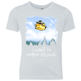 T-Shirts Heather White / YXS Make Believe Youth Triblend T-Shirt