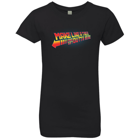 T-Shirts Black / YXS Make Like A Tree Girls Premium T-Shirt