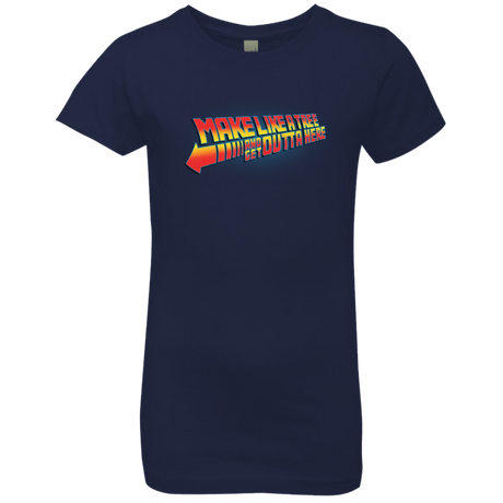 T-Shirts Midnight Navy / YXS Make Like A Tree Girls Premium T-Shirt