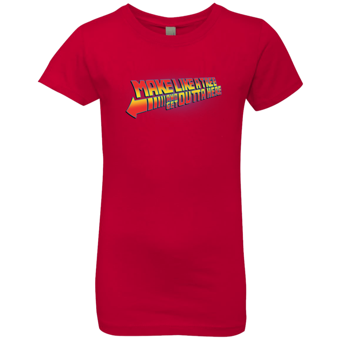 T-Shirts Red / YXS Make Like A Tree Girls Premium T-Shirt