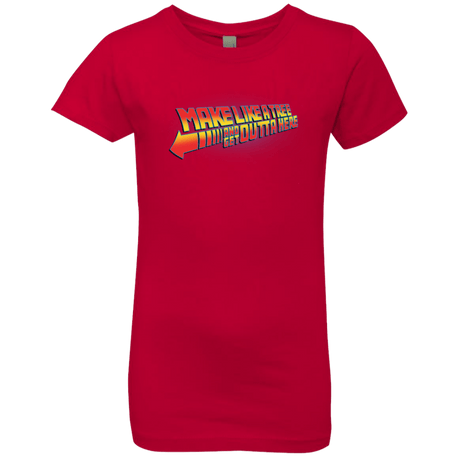 T-Shirts Red / YXS Make Like A Tree Girls Premium T-Shirt