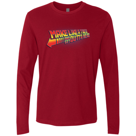 T-Shirts Cardinal / Small Make Like A Tree Men's Premium Long Sleeve