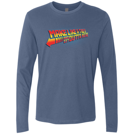 T-Shirts Indigo / Small Make Like A Tree Men's Premium Long Sleeve