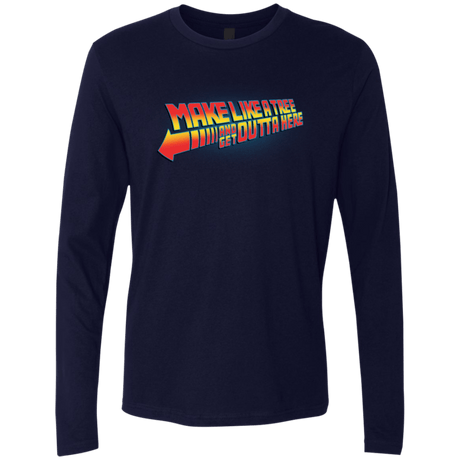 T-Shirts Midnight Navy / Small Make Like A Tree Men's Premium Long Sleeve