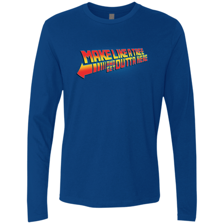 T-Shirts Royal / Small Make Like A Tree Men's Premium Long Sleeve