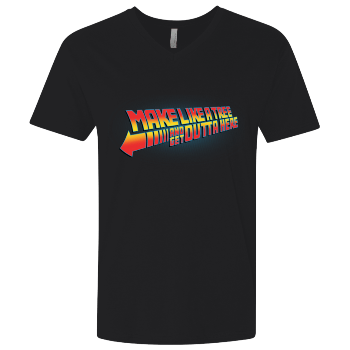 T-Shirts Black / X-Small Make Like A Tree Men's Premium V-Neck