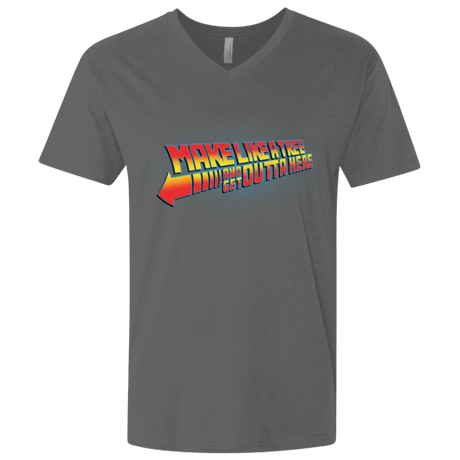 T-Shirts Heavy Metal / X-Small Make Like A Tree Men's Premium V-Neck