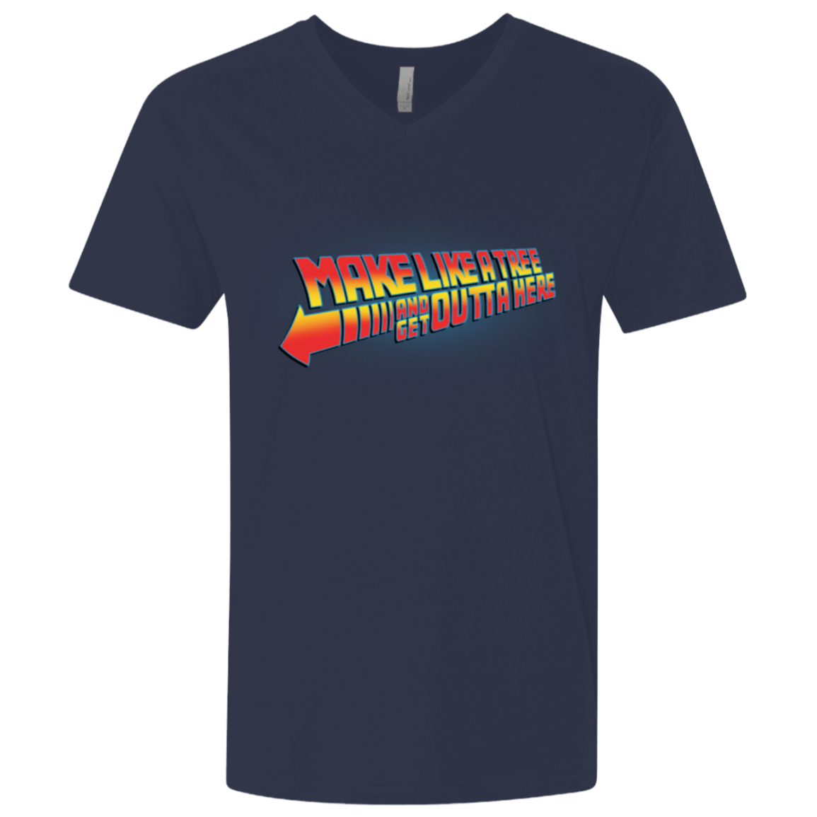 T-Shirts Midnight Navy / X-Small Make Like A Tree Men's Premium V-Neck