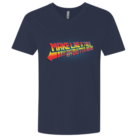 T-Shirts Midnight Navy / X-Small Make Like A Tree Men's Premium V-Neck