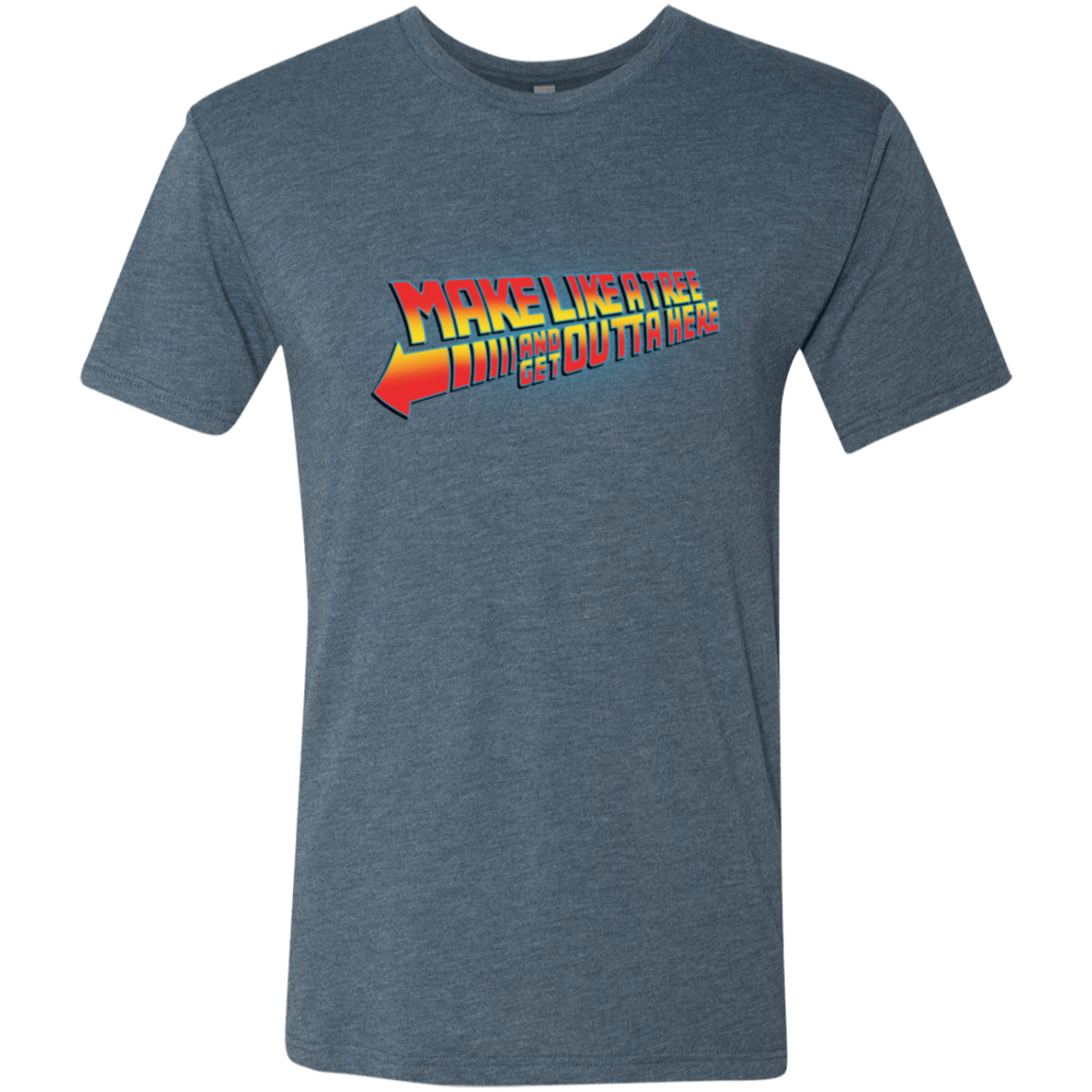T-Shirts Indigo / Small Make Like A Tree Men's Triblend T-Shirt