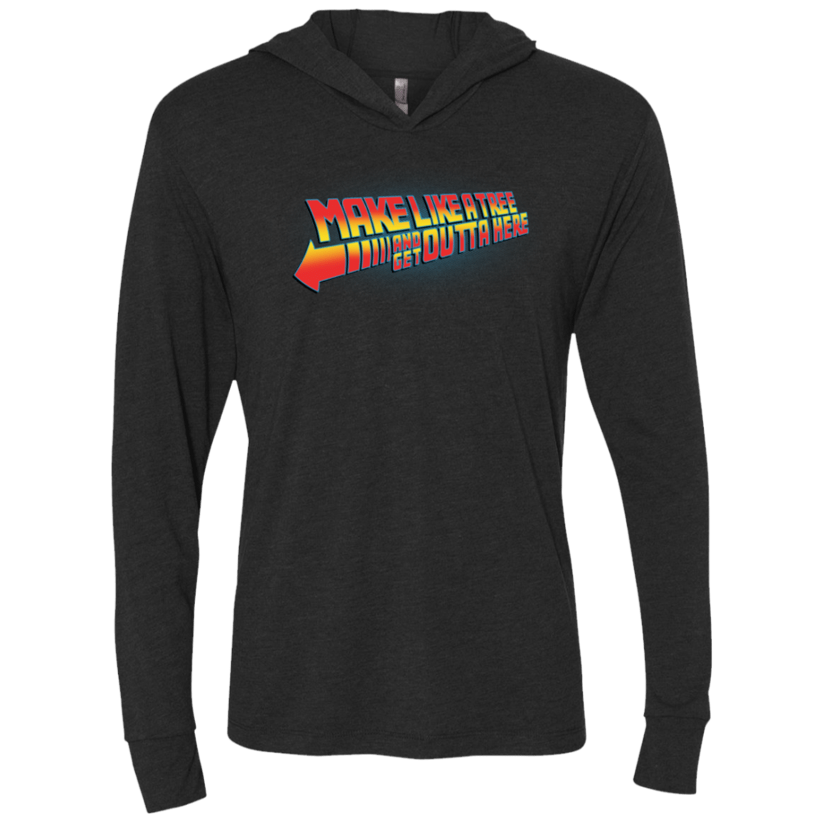 T-Shirts Vintage Black / X-Small Make Like A Tree Triblend Long Sleeve Hoodie Tee