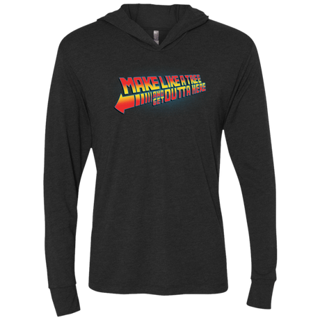 T-Shirts Vintage Black / X-Small Make Like A Tree Triblend Long Sleeve Hoodie Tee