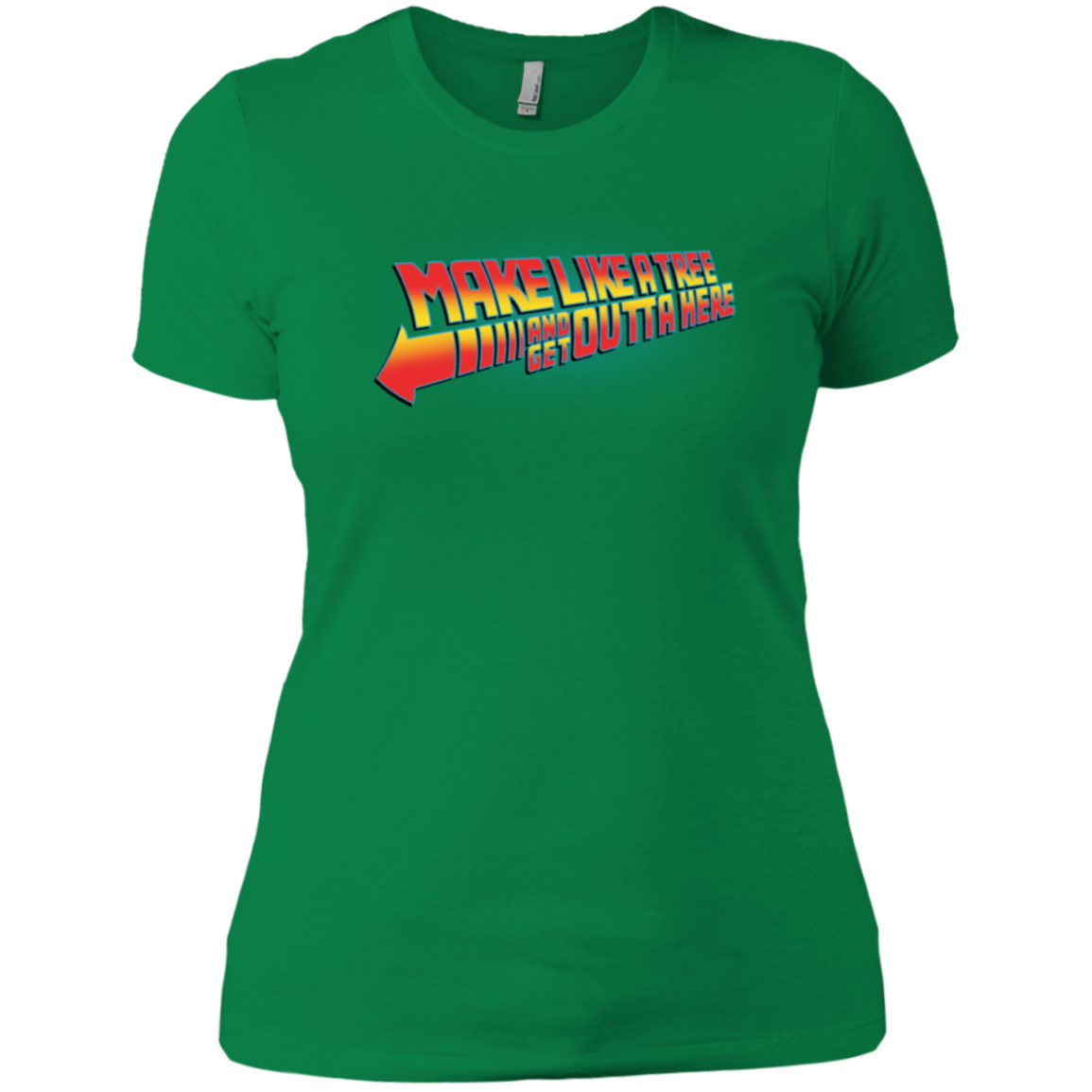 T-Shirts Kelly Green / X-Small Make Like A Tree Women's Premium T-Shirt