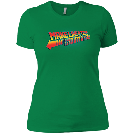 T-Shirts Kelly Green / X-Small Make Like A Tree Women's Premium T-Shirt