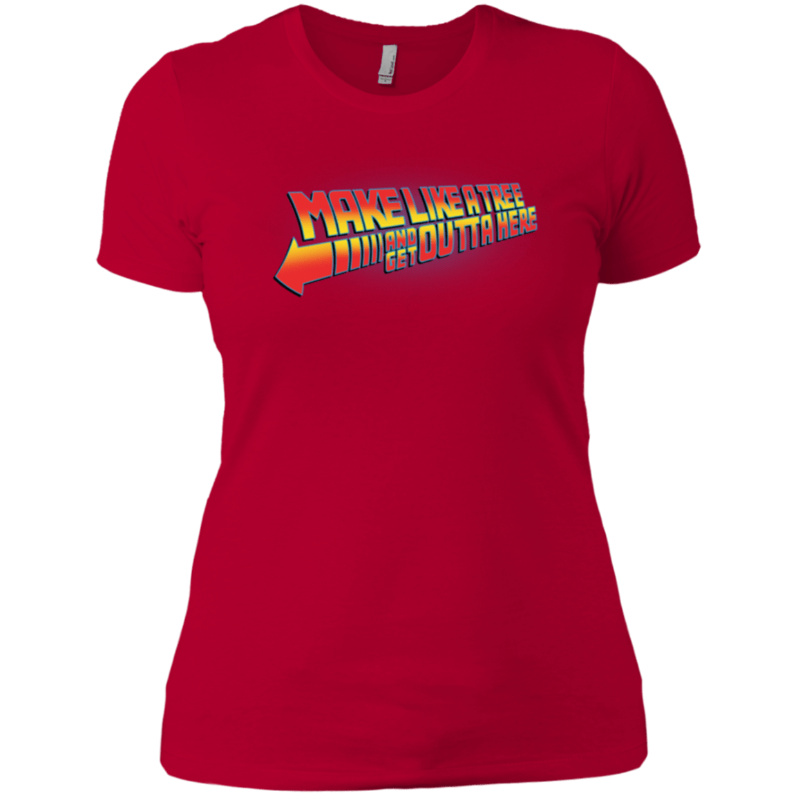 T-Shirts Red / X-Small Make Like A Tree Women's Premium T-Shirt