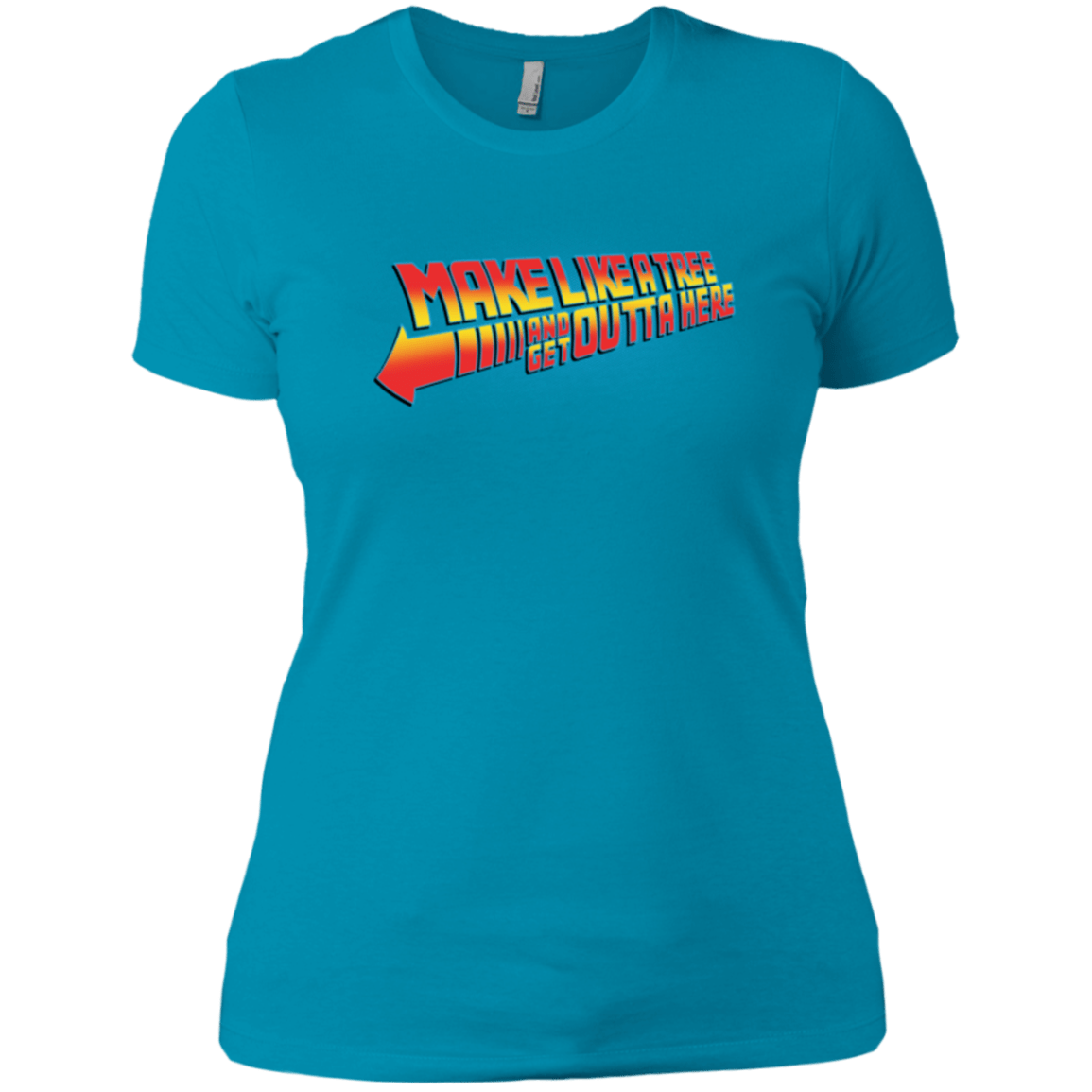 T-Shirts Turquoise / X-Small Make Like A Tree Women's Premium T-Shirt