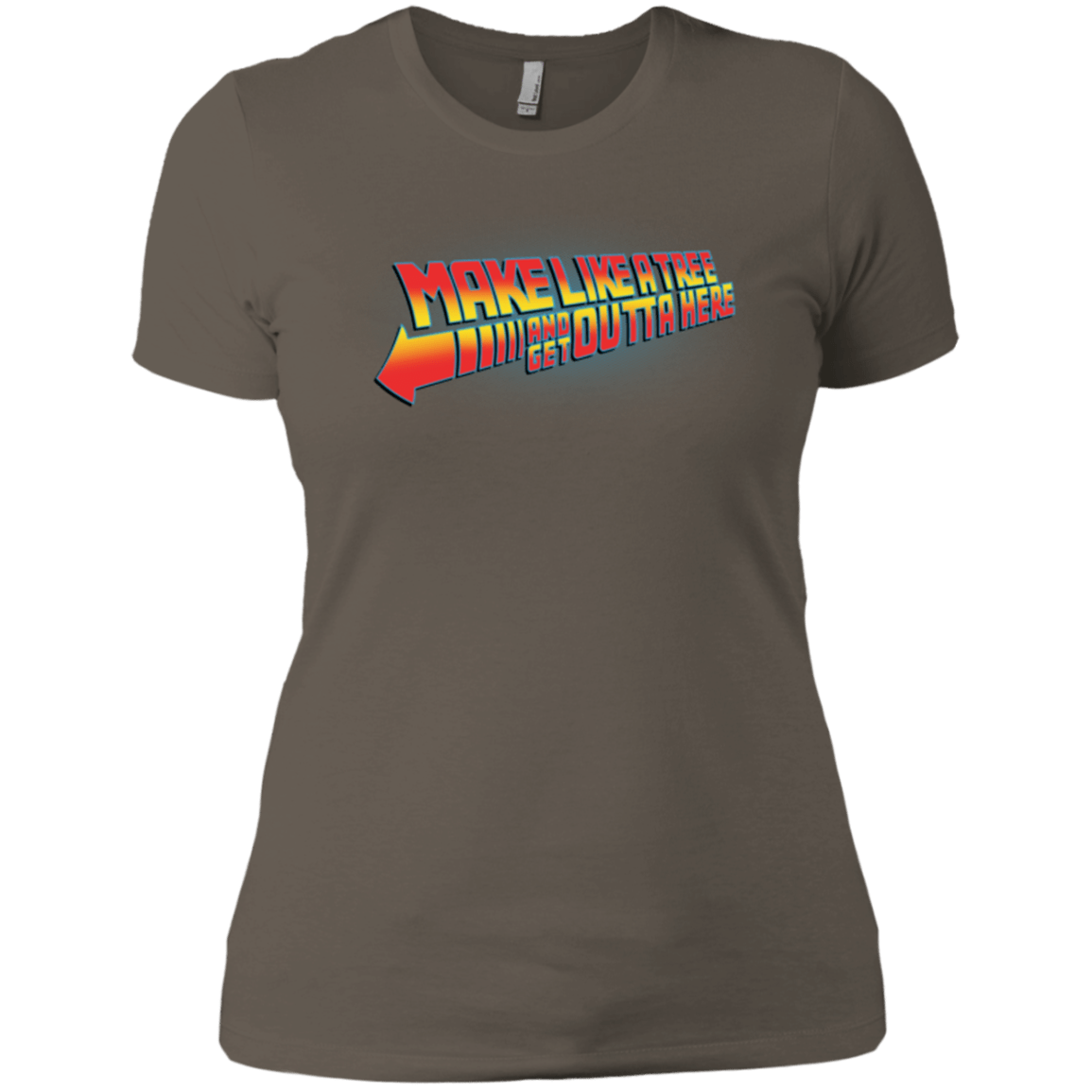 T-Shirts Warm Grey / X-Small Make Like A Tree Women's Premium T-Shirt