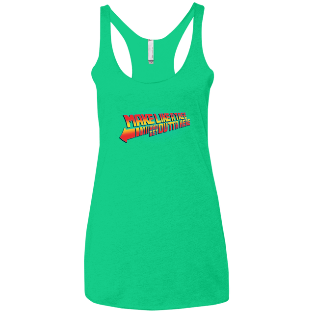 T-Shirts Envy / X-Small Make Like A Tree Women's Triblend Racerback Tank