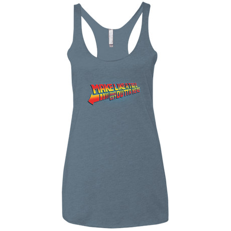 T-Shirts Indigo / X-Small Make Like A Tree Women's Triblend Racerback Tank
