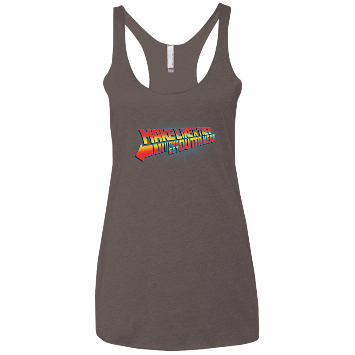 T-Shirts Macchiato / X-Small Make Like A Tree Women's Triblend Racerback Tank