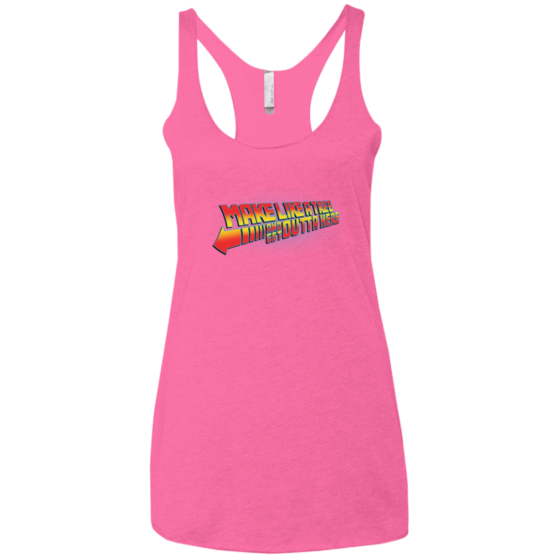 T-Shirts Vintage Pink / X-Small Make Like A Tree Women's Triblend Racerback Tank