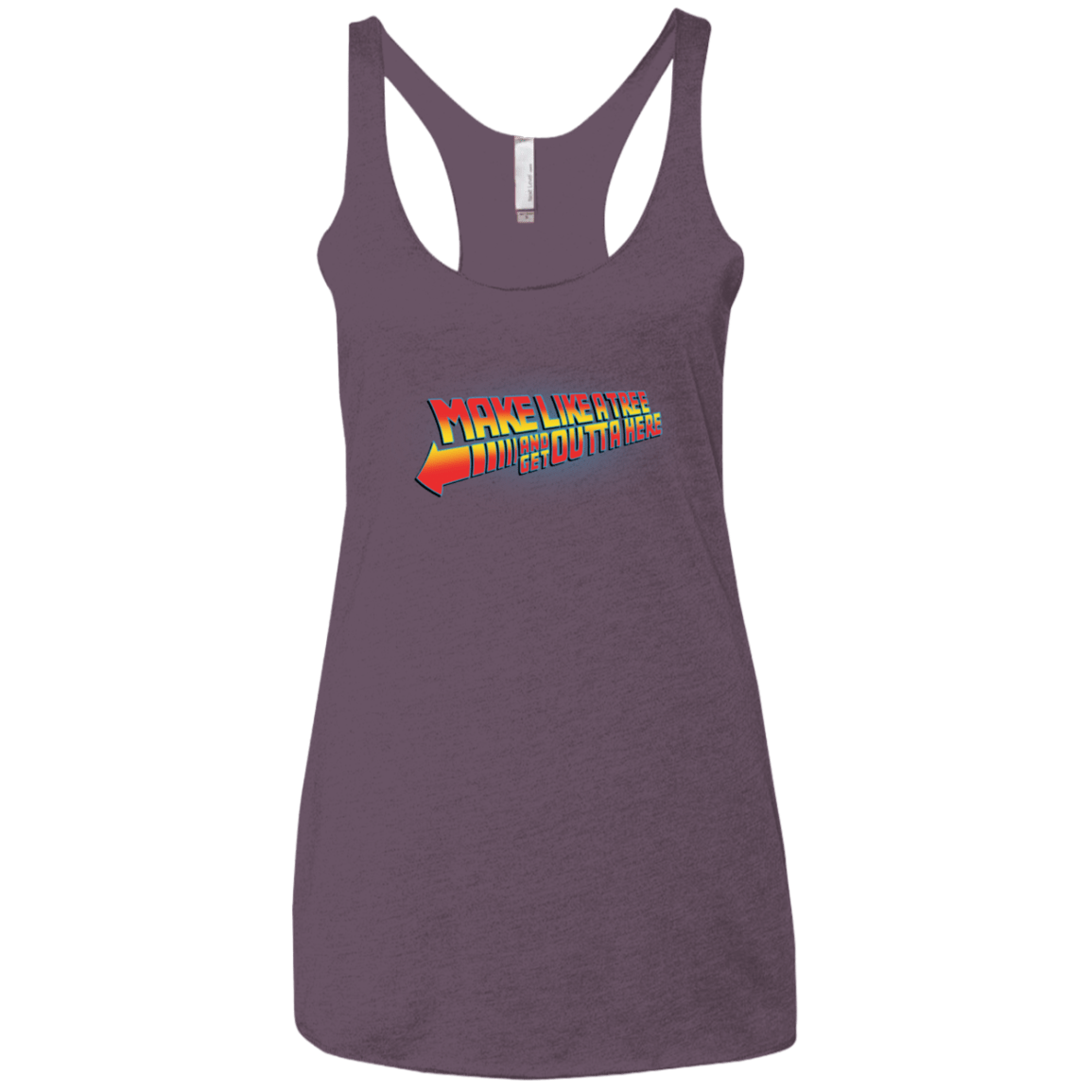 T-Shirts Vintage Purple / X-Small Make Like A Tree Women's Triblend Racerback Tank