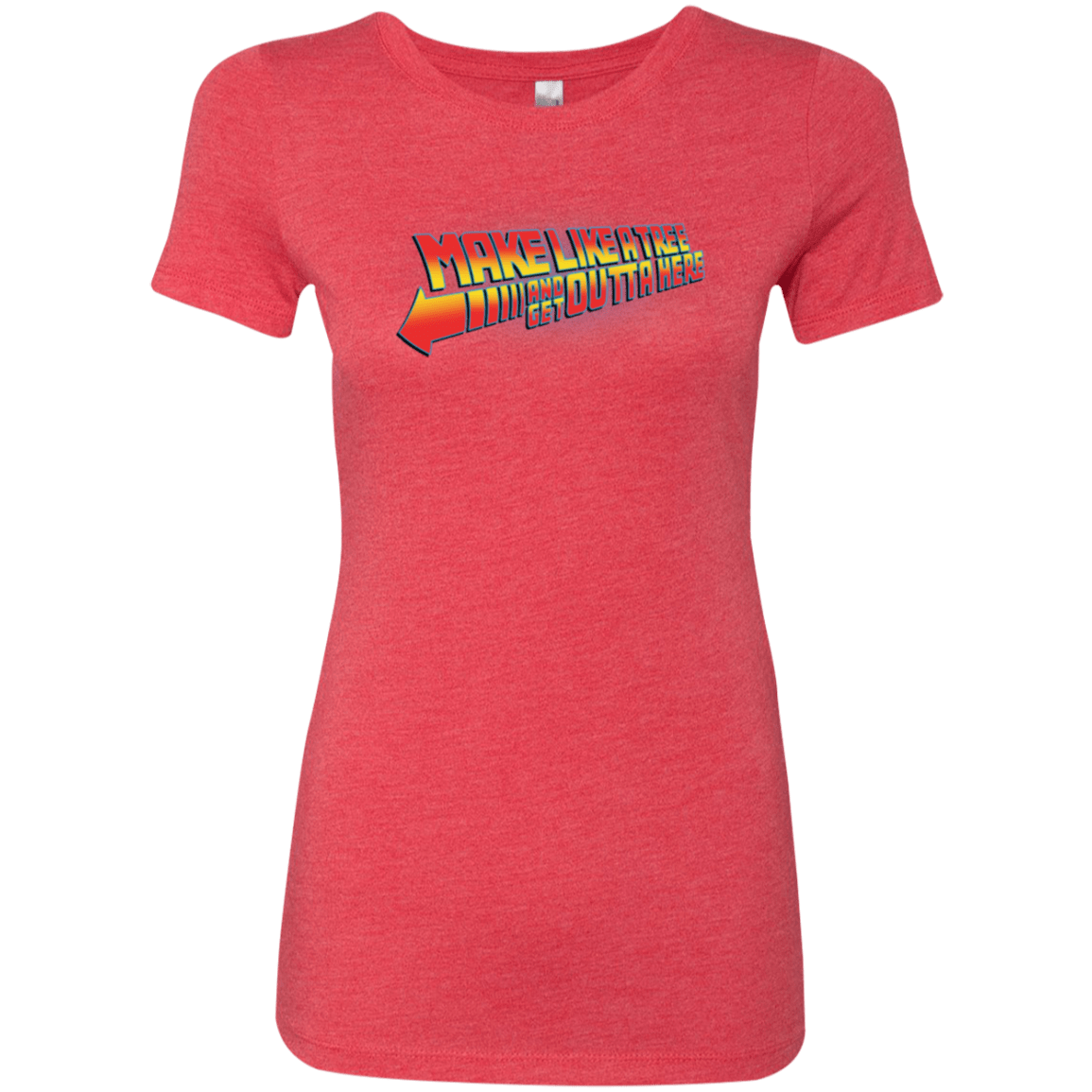 T-Shirts Vintage Red / Small Make Like A Tree Women's Triblend T-Shirt