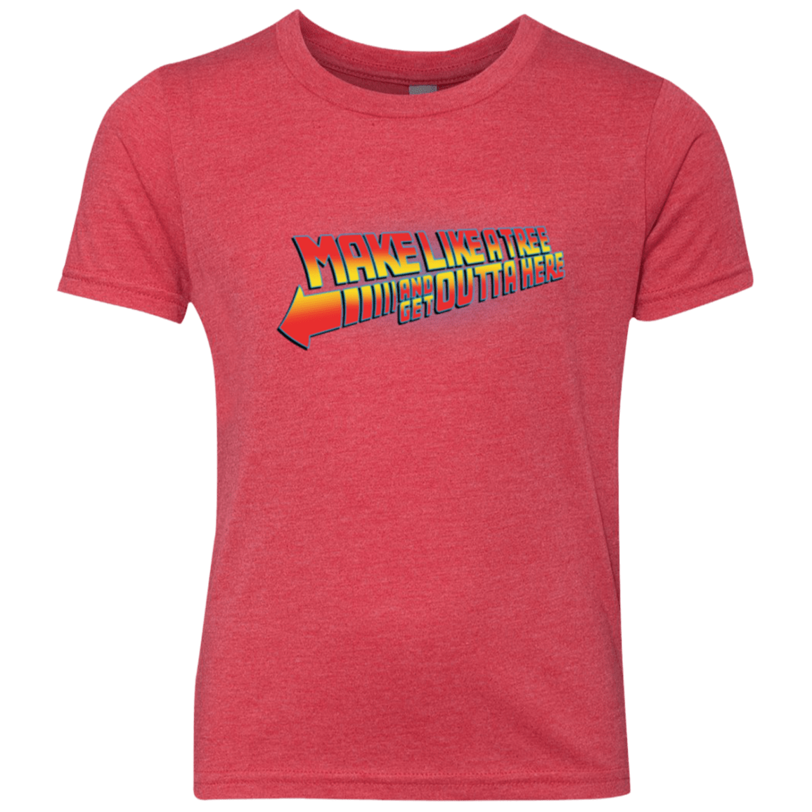 T-Shirts Vintage Red / YXS Make Like A Tree Youth Triblend T-Shirt