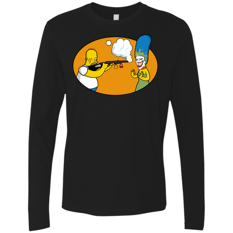 T-Shirts Black / Small Make Up Gun Men's Premium Long Sleeve