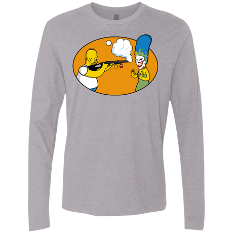 T-Shirts Heather Grey / Small Make Up Gun Men's Premium Long Sleeve