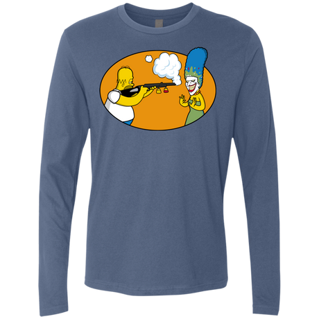 T-Shirts Indigo / Small Make Up Gun Men's Premium Long Sleeve