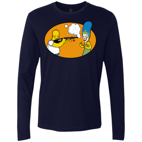 T-Shirts Midnight Navy / Small Make Up Gun Men's Premium Long Sleeve