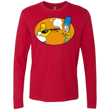T-Shirts Red / Small Make Up Gun Men's Premium Long Sleeve