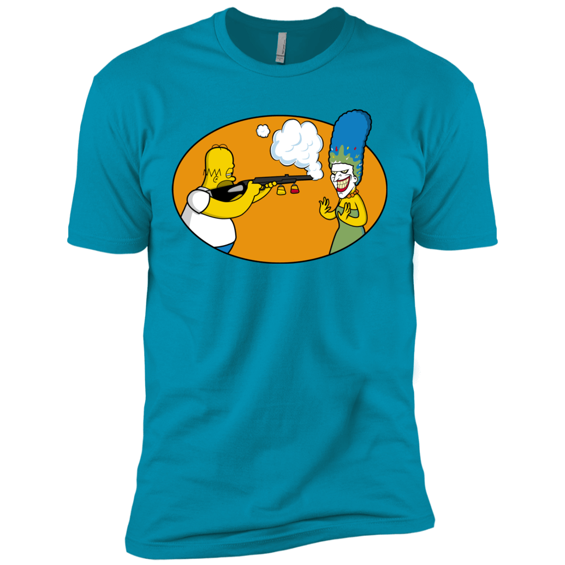 T-Shirts Turquoise / X-Small Make Up Gun Men's Premium T-Shirt