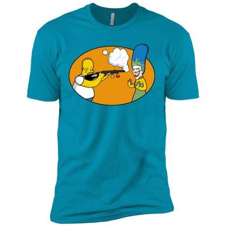 T-Shirts Turquoise / X-Small Make Up Gun Men's Premium T-Shirt