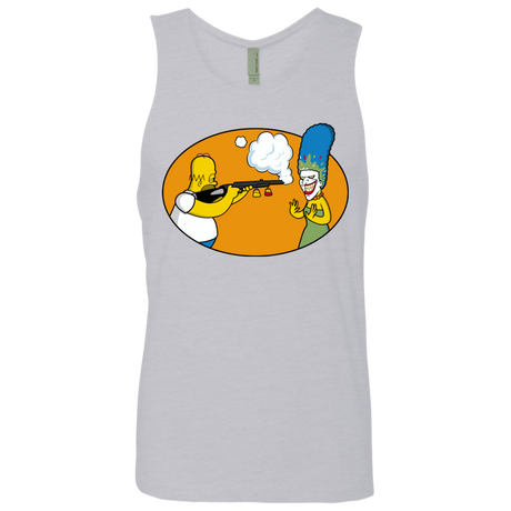 T-Shirts Heather Grey / Small Make Up Gun Men's Premium Tank Top