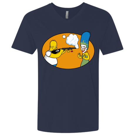 T-Shirts Midnight Navy / X-Small Make Up Gun Men's Premium V-Neck