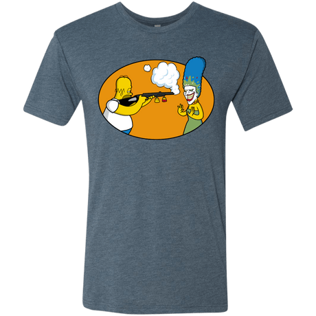 T-Shirts Indigo / Small Make Up Gun Men's Triblend T-Shirt