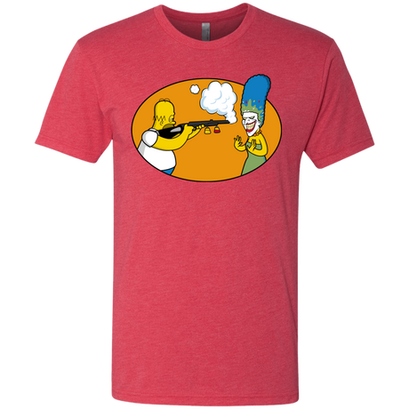 T-Shirts Vintage Red / Small Make Up Gun Men's Triblend T-Shirt