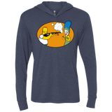 T-Shirts Vintage Navy / X-Small Make Up Gun Triblend Long Sleeve Hoodie Tee