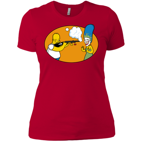 T-Shirts Red / X-Small Make Up Gun Women's Premium T-Shirt