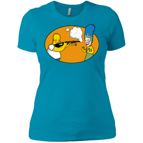 T-Shirts Turquoise / X-Small Make Up Gun Women's Premium T-Shirt