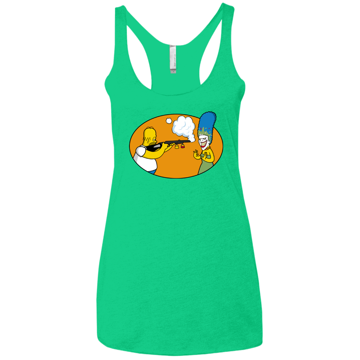 T-Shirts Envy / X-Small Make Up Gun Women's Triblend Racerback Tank