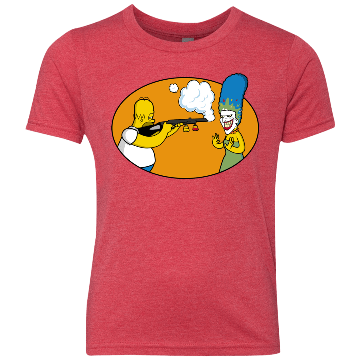 T-Shirts Vintage Red / YXS Make Up Gun Youth Triblend T-Shirt