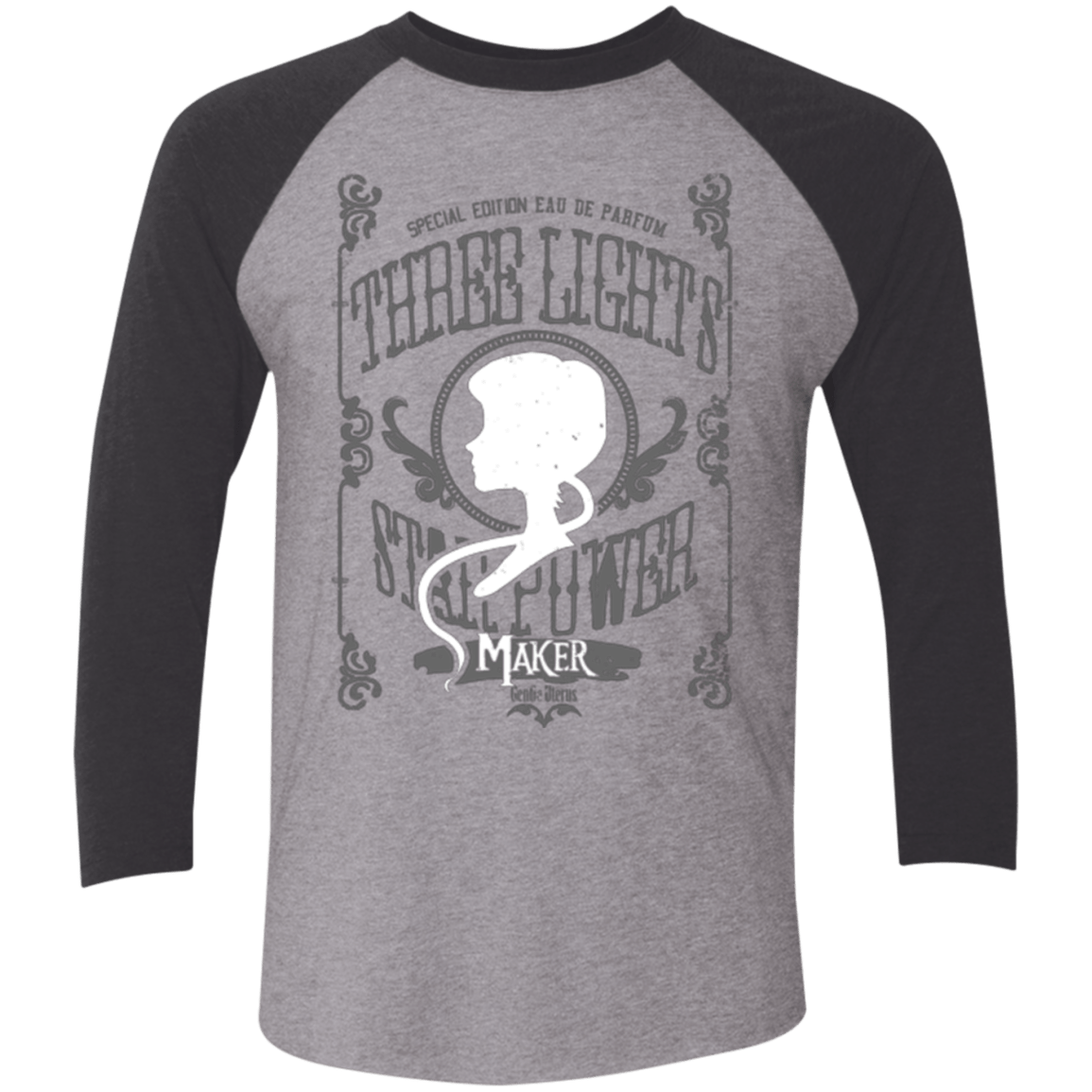 T-Shirts Premium Heather/ Vintage Black / X-Small Maker Men's Triblend 3/4 Sleeve