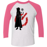 T-Shirts Heather White/Vintage Pink / X-Small Male gamer Men's Triblend 3/4 Sleeve