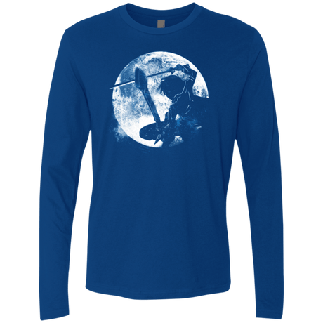 T-Shirts Royal / Small Male Gamer Moon Men's Premium Long Sleeve