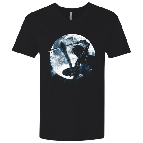 T-Shirts Black / X-Small Male Gamer Moon Men's Premium V-Neck