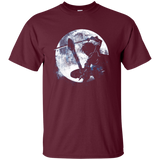 T-Shirts Maroon / Small Male Gamer Moon T-Shirt