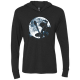 T-Shirts Vintage Black / X-Small Male Gamer Moon Triblend Long Sleeve Hoodie Tee